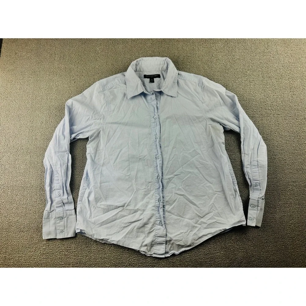 Banana Republic Button Down‎ Shirt Men XS Blue Long Sleeve Workwear Business